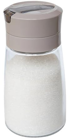 Roliabtol Distributeur de sucre avec bec verseur lesté transparent de 255,1 g, distributeur de sucre en verre, accessoires de bar à café et accessoires de rangement pour crème, thé et pâtisserie