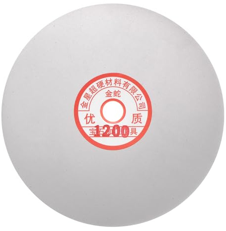 sourcing map Disco abrasivo diamantato, 150 mm, grana 1200, foro per pergolato, disco piatto per lucidatura, disco abrasivo per pietre preziose, piastrelle, porcellana, vetro, pietra, metallo