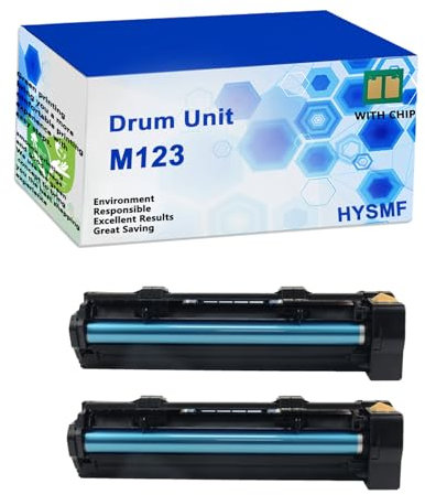 HYSMF M123 Trommeleinheit kompatibel für Xerox M123 013R00589 Bildeinheit zur Verwendung mit CopyCentre C118 123 128 133 Workcentre pro123 pro128 pro133 Druckern, 60000 Seiten,Black-2 Pack