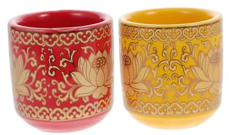 Cabilock 4stücke Kreative Tempel-wassergläser Buddhistische Tee Und Worshipping- Für Zuhause Tempel Und Spirituelle Praktiken Mit Feinem Retro-design