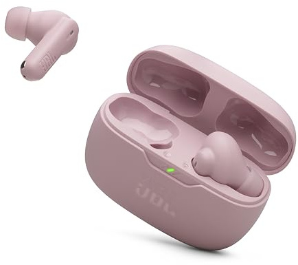 JBL Vibe Beam 2 - Auricolari True Wireless con cancellazione del rumore con JBL Pure Bass Sound e tecnologia Smart Ambient, 4 microfoni per chiamate nitide e chiare, fino a 40 ore di riproduzione