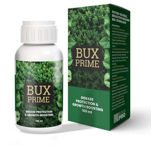 BuxusPro BuxPrime Box Tree Caterpillar Treatment – Organic Boxwood Leaf Spray – Fast-Acting, Pet & Bee Safe – Controls Caterpillars & Moths – 100ml Treats 250m²