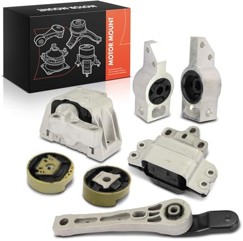 Frankberg 5x Motorlager + 1x Getriebelager + 1x Drehmomentstützlager | 1x Drehmomentstützlager Hinten Vorne; Kompatibel mit 1K0199262M, Golf V 1K1, T.i.g.u.a.n 5N, P.a.s.s.a.t Variant 365