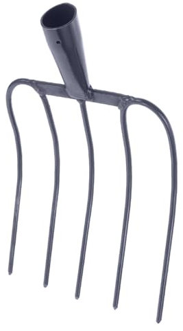 Hemobllo Strumento Maneggevole e Solido Forchetta Metallurgica Da Giardino Per Raccolta Pratica Di Stallatico e Erba in Aree Rurali Strumento e Resistente Per Uso Domestico e Agricolo