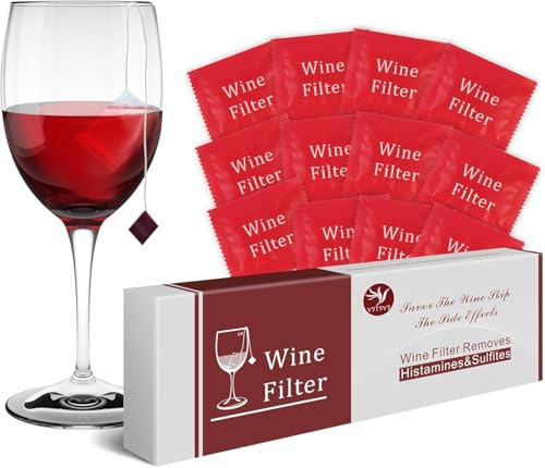 XUNYYBIN Weinfilter, der Reinigungsstab für Wein, entfernt Histamine und Sulfite, verhindert die Empfindlichkeit des Weins