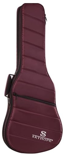 Ukulele gig väska Gitarrväska Vattentät Oxford Vadderad 36-41 Tum Flerfärgad 1 st(Wine Red,40/41 inches)