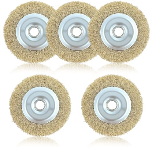 RAC814 Replacement Wire Brush for Ryobi Patio Cleaner, Block Paving Wire Brush Wheel for RY18PCA-0 & OPC1800, Joint Cleaning Metal Brush 115mm