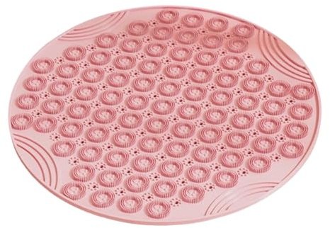 JAYIOLA Tappetino Massaggiante Piedi con Superficie Puzzle Tappetino Sensoriale Antiscivolo Pad Massaggio Acupressione Silicone Resistente Adatto per Bambini, rosa