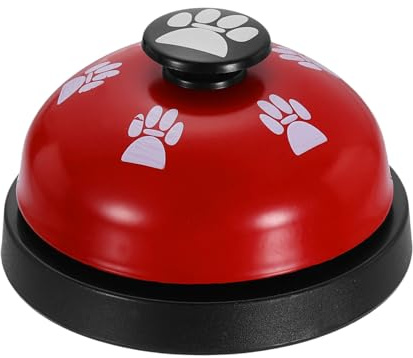 sourcing map Desk Call Bells, 2.8 Front Desk Service Bell, Counter Ringing Bell for Office, Hotel, Classroom, Dinner, Restaurant, Pet Training, Red