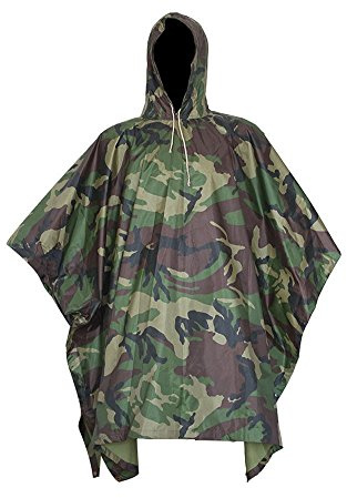 EONANT Poncho de Lluvia Multifuncional 3 en 1 Impermeable, Manta de Camping Universal a Prueba de Viento, Carpa, Picnic, Senderismo y Pesca, Poncho de Lluvia Reutilizable (Camuflaje de la Selva)