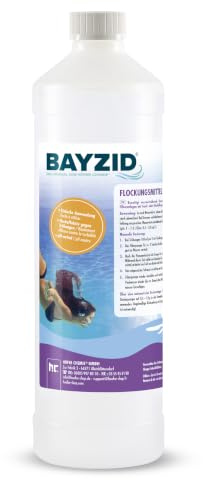Höfer Chemie 1 Litre Floculant Liquide pour Piscine - Efficace | Clarifiant Ultra - Efficace pour Eau Limpide, Compatible Filtres à Sable, Fabriqué en Allemagne - Agit dans le Filtre à Sable
