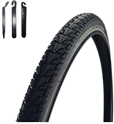 1 x Schwalbe Energizer Plus Tour ADDIX E Fahrrad E-Bike Reifen in Schwarz mit Reflex 40-622 (28 x 1.50) inkl. 3 Reifenheber