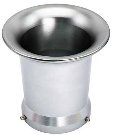iSpchen 50mm Motorrad Luftfilterbecher Universal modifizierter Luftfilter Ansaugtrichter Luftfilterreiniger aus CNC Aluminium verwendet für PWK 21/24/26/28/30mm vergaser,Titan