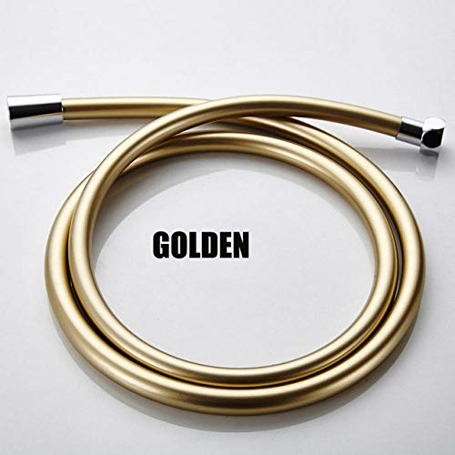 Tappeti Design Neue 2m hochwertige PVC Flexible Duschschlauch Bad Dusche Set Zubehör Explosionsgeschützte Rohre Universal Tube-GOLDEN