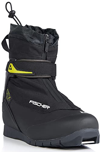 Fischer OTX Trail Mens Cross Country Ski Boots, Black/Yellow, 43