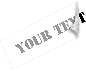 Aufkleber selbst gestalten Schriftzug Aufkleber Wunschtext Sticker selbst gestalten Autoaufkleber 10cm