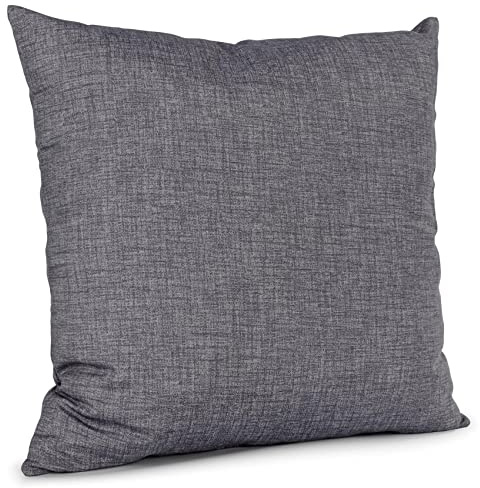 ANRO Kissenbezug Kissenhülle Kissen Sofakissen Zierkissen Deko Kissenbezüge Leinenoptik Grau 40x40cm ohne Füllung