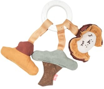kikadu Beißring Löwe Sonnenuntergang - Babyspielzeug aus 100% GOTS-zertifizierter Bio-Baumwolle