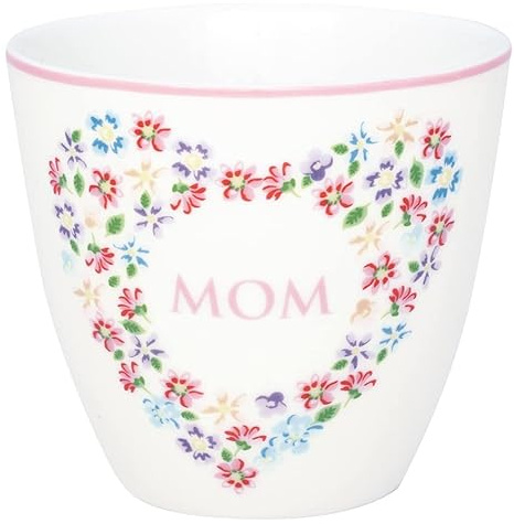 GreenGate [W] Latte cup Columbine mom white