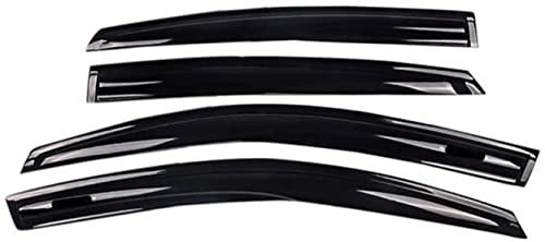 Auto Windabweiser Set für V-W Golf 6 MK 6 GTI 2010 2011 2012 2013, Seitentür Fenster Visier Deflector Vorne Hinten Regenabweiser Regenschutz Windschutz Vent Abdeckungen Fensterschutz