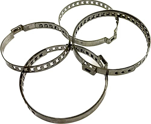 Boltza CV Boot Clips Stainless Steel for Axle Joint, CV Boot Clamp, CV Boot Repair Kit, 25-50mm and 40-110mm, Set of 2 Pairs (4 Clamps)