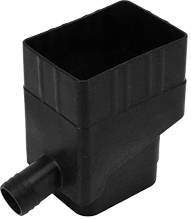TANGLI Rainwater Collection System, UV Resistant Downspout Rain Water Diverter for Outdoor Garden Lawn, Roof Water Diverter Connector with Water Pipe for Rain Barrel, 2 X 3inch Downspouts (Black)