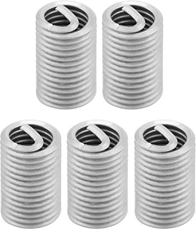 Edelstahl Gewindeeinsätze M6 x 1,Edelstahl Drahtgewinde Reparatur Einsatz Sortiment, Drahtgewindeeinsätze, M6 Helicoil Einsätze Set, Gewinde Reparatur Set Schraube Reparatur Hülsen Laufdraht Gewinde