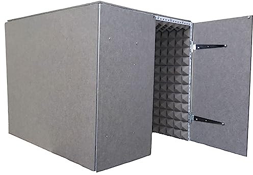 Tragbare Gesangskabine, Heimstudio-Kabine, schalldichte Desktop-Abdeckung, schallabsorbierende Abschirmung, vollständig geschlossenes Design zum Öffnen der Tür, für Heimmusikaufnahmen, Podcasting, a