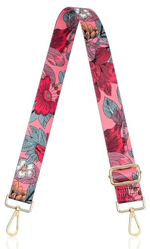 Taschengurt Breit Purse Strap Handbags Crossbody Women Adjustable Replacement Bag Belt Guitar Straps Printing Detachable Sling Shoulder Strap (Color : BD010-LG)