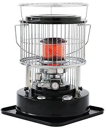 BomDog Calentador de Queroseno Portátil, Ligero Calentador de Aceite Deo Inoxidable, Quemador de Vidrio para Calefacción de Patio de Camping