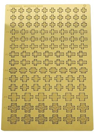 Gravure De Modèle Universelle 1/350, Boîte en Bois, Pièces De Gravure for Les Détails Et Les Mises À Niveau du Modèle