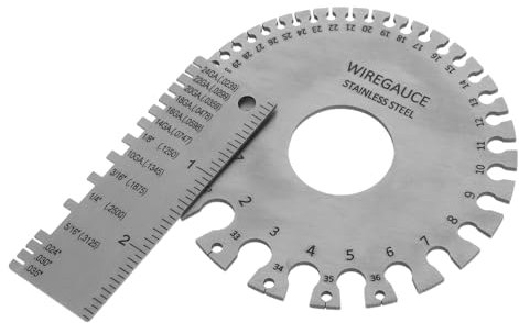CIYODO Welding Table Accessories 2pcs Stainless Steel Welding Gauge Standard Metal Gauge Set