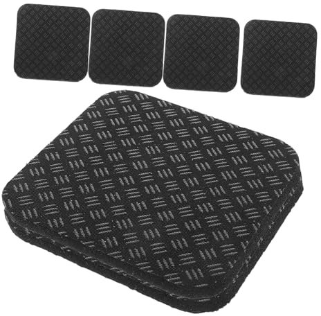 BESPORTBLE 6pcs Silicone Non-slip Workout Mat Pads for Exercise Bikes and Elliptical Machines, Shock Absorbing and Noise Reduction Mat with Versatile Use for Floor Protection