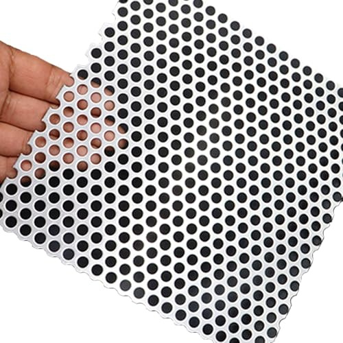 Cubiertas de Drenaje para Exteriores, protección de Hojas cuadradas, Orificio de 5 mm, para Ducha (20 x 20 cm)