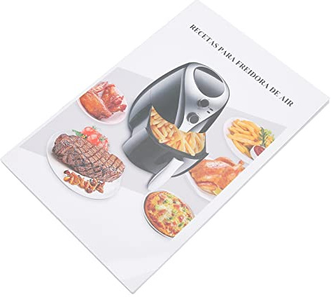 Generic Libro di della Friggitrice per Aria, Libro di Friggibile 32 Ricette a Colori Immagini di Ricette Ad Aria di Cottura da per Principianti e Utenti Avanzati