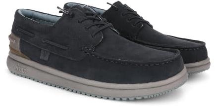 Pitas | Denver | Scarpa da Vela da Uomo | Mocassini Invernali | Scarpe Eleganti | Nautiche Invernali | Sneakers Casual | Calzatura Senza Lacci | Calzature Walkinpitas | Marino | 42