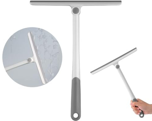 Shower Squeegee,Multi-Purpose Squeegee for Window,Silicone Shower Screen Wiper Squeegee Shower Cleaner,Shower Scraper for Bathroom, Window,Mirror and Car Glass