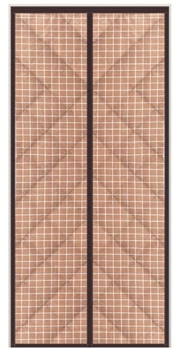 Tenda Termica Isolante Freddo E Caldo Tende termiche isolanti invernali anti-freddo for soggiorno termica magnetica a prova di freddo for tende da camera letto(Coffee Plaid Oxford,95x200cm)