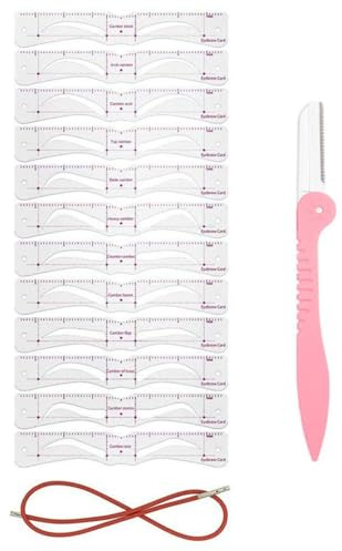 Stencil Modellanti per Sopracciglia | Accessorio Modellante per Sopracciglia Riutilizzabile | Kit Definizione | per Trucco Quotidiano Viaggio Salone Bellezza Donne Ragazze Figlia
