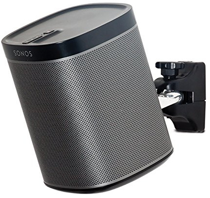 BT332 Black Paire de supports muraux pour enceinte C/noir
