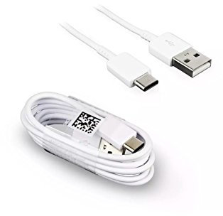 Câble USB Type-C type C, USB EP-DN930CWE, compatible avec Samsung Note 7, N930, Galaxy S8 Plus, G950, G955 A3 A5 A7 2017 Données de charge Bulk OEM, blanc 1,2 M