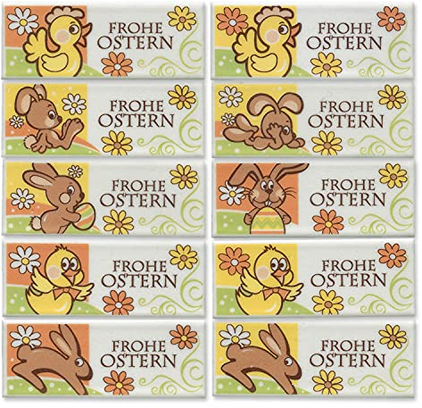 Günthart 24 Dekorstreifen Frohe Ostern, sortiert, 1er Pack (1 x 110 g)