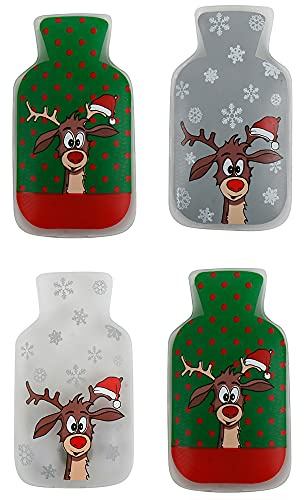 Annastore Taschenwärmer Didi mit süßem Rentier-Motiv- Handwärmer - Wärmekissen (4 Stück Rentier Didi)