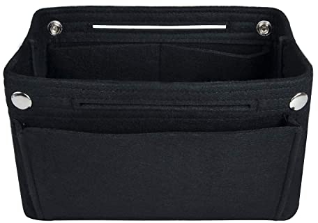 NOTAG Handtaschen Organizer, Filz Taschenorganizer Tasche Organizer Einsatz Bag in Bag, 2 Größe (L, Schwarz)