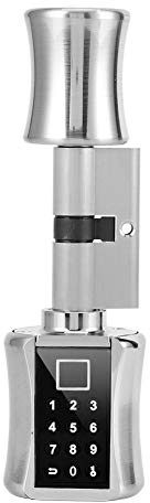 Sonew 3 en 1 Serrure Connectée, Serrure de Porte Biométrique Intelligente À Empreinte Digitale, Empreinte Digitale + Clé + Mot De Passe pour La Maison, Les Appartements(70 MM)