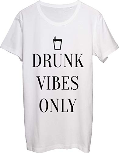 Drunk Vibes Only Cocktail T-shirt pour homme - Blanc - Small