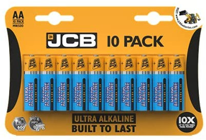 S8806 JCB AA Ultra Alkaline Batteries - Pack of 10