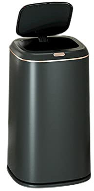 Boyuan Poubelle Automatique Capteur Infrarouge Poubelle de Cuisine Automatique 40L Poubelle de Recyclage avec Couverture Rabattable Poubelle Electrique pour Cuisine, Bureau, Salle de Bain