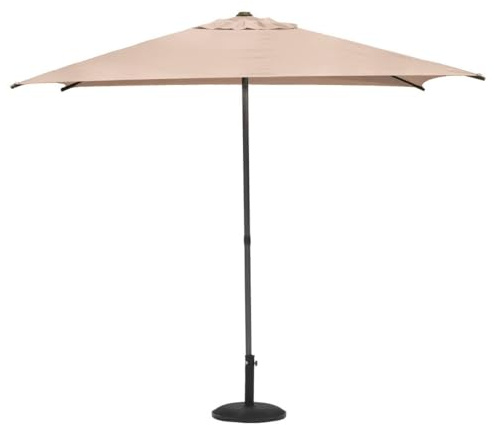 Hespéride - Parasol droit carré Soya blé 2,5 x 2,5 m