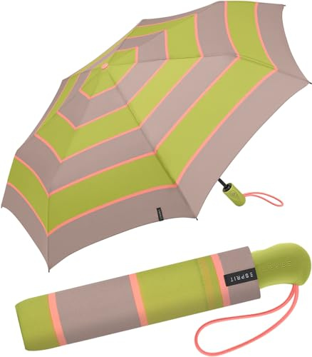 ESPRIT Taschenschirm Easymatic Light Auf-Zu Automatik Rainbow Dawn